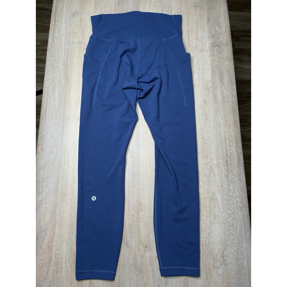 Lululemon Wunder Train High-Rise Tight with Pockets 25" Pitch Blue Size 8 - Picture 5 of 6